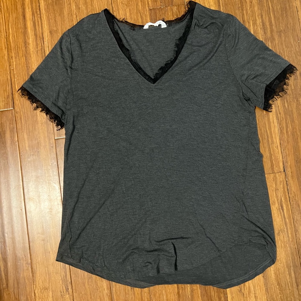 Black and grey top